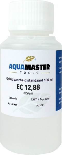 Eichflüssigkeit EC 12880µS 100ml Flasche